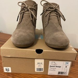 Tom’s Desert Wedge Bootie